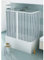 HDcasa Badewannenbox Julia, 3 Türen, 70 x 140 x 70 cm, reduzierbar, mit Öffnung in der Mitte mit Faltenbalg, halbtransparente Paneele, Profile in Weiß