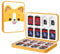 MoKo Switch Game Card Case for Switch Game Card, Game Card Holder with 16 Cartridge Slots Organizer Carrying Storage Box Game Compatible with Switch & Switch OLED & Switch Lite, Orange Dog