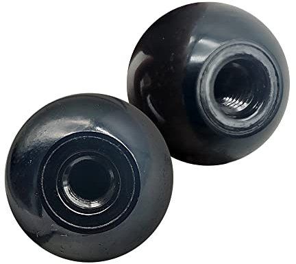 DOJA INDUSTRIAL | Manopola Sfera | Pomelli M10 | 5 Pezzi | Pomelli a Sfera in Plastica | Pomello Filettato Femmina Isolante | Manopole per Macchine con leva a Sfera, Apparecchiature Elettroniche