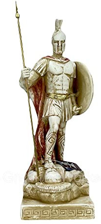 Leonidas Spartanischer König Antiker Griechenland Krieger Griechische Statue Skulptur Steinguss 28,5 cm