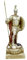 Leonidas Spartanischer König Antiker Griechenland Krieger Griechische Statue Skulptur Steinguss 28,5 cm