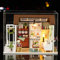 DIY Miniatur Puppenhaus Kit 1:24 Realistisches Mini 3D Holz Mini Puppenhaus-Zimmer mit Möbeln, LED Leuchten,Weihnachts Dekoration, Geburtstags Geschenk für Kinder, Jugendliche, Erwachsene (Warm Cabin)