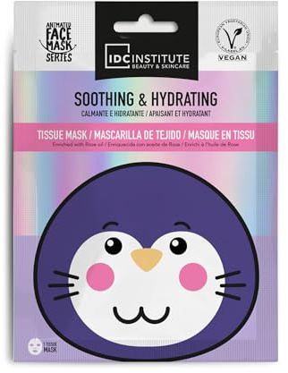 Vegane Gesichtsmaske für Kinder und Erwachsene, aus Stoff, Taupe, bedruckt – beruhigend und feuchtigkeitsspendend – Schönheitspflege, spendet der Haut Feuchtigkeit – Geschenkidee für Mädchen, Damen,