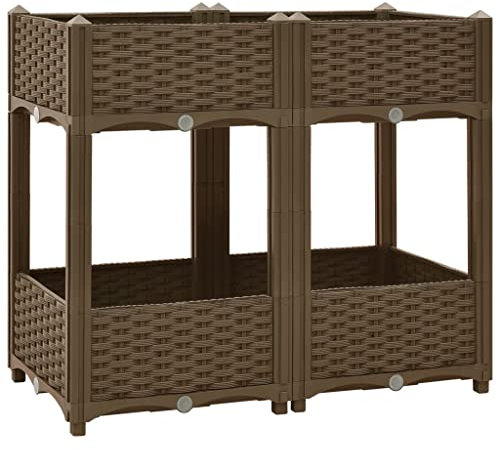vidaXL Hochbeet 80x40x71 cm Polypropylen