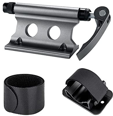 LOVIVER Fahrradblock-Gabelhalterung, Schnellspanner, Aluminiumlegierung LKW-Ladeflächenhalterung, Mountainbike-Träger, Vorderradgabelständer, Fahrrad-Auto-Dachhalterung, Vorderradgabel Clip, Schwarz