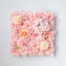 Jiawu Blumen-Wandpaneel, 15 X 15 Zoll Künstliche Blumen-Wandpaneele, Seiden-Rosenblumen-Wandpaneele, Handgefertigte Blumen-Wanddekoration, Hochzeits-Hintergrund-Wand, Event-Dekoration (Rosa)