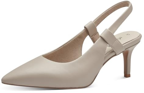 s.Oliver Damen Slingpumps Spitz mit Stilettoabsatz, Beige (Light Taupe), 40 EU