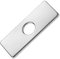 6.2 Hole Cover Deck Stainless Steel Faucet Plate Bathroom Faucet Cover Sink Deck Plate for Bathroom/Kitchen/Toliet(Sliver)