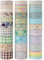 MAGLITT Washi Tape Set 30 Rollen Masking Tape Dekoratives Klebeband für Scrapbooking Handwerk Basteln (Basic Patterns)