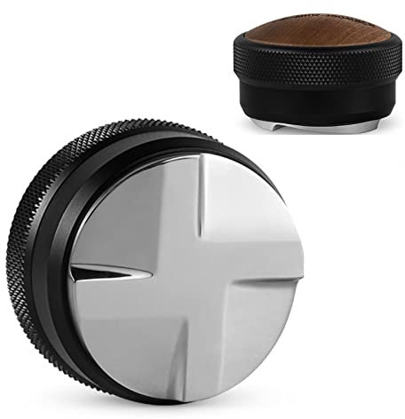 MHW-3BOMBER Kaffeeverteiler 58.35mm, Espresso Verteiler Werkzeug Einstellbare Höhe Espresso Leveler 58mm Edelstahl Keil Basis Modell: T5270L4