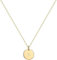 Jenosy Personalisierte Goldkette Mit Buchstaben - Zarte Hypoallergene 18K Vergoldete Kette - Modeschmuck für Frauen und Mädchen