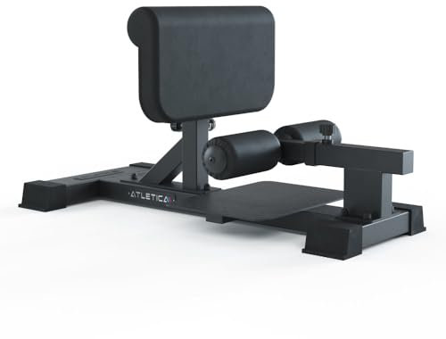 Atletica Sissy Squat Bench Sissy Squat Bench | Einstellbare Beinpolster | Eigengewicht 28kg | Belastbarkeit 350kg | Leicht zu verstauen