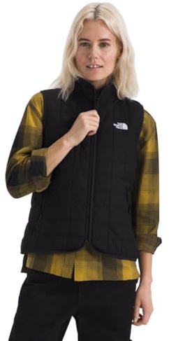 The North Face Women's Junction Insulated Vest - Water Resistant, Heatseeker Insulation, Stretch Binding & Zip Pockets, TNF Black, Small