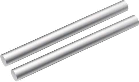 QUARKZMAN Aluminium-Rundstange, 1 Zoll Durchmesser, 6061 massive Drehmaschine, Metallstange, 13 Zoll Länge, für Heimwerker-Bastelwerkzeug, 2 Stück