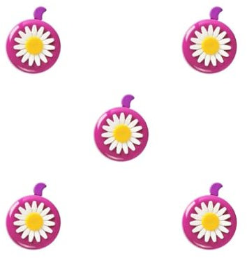 Fahrradklingel Alarming Fahrradklingel Blume Form Dekorative Fahrrad Lenker Glocke Rose Rot Lila 5 Set