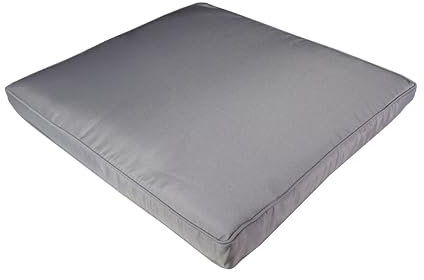 Koll Living Sitzkissen für Gartenmöbel, anthrazit, Verschiedene Größen (1 Stück, 53x50x4 cm, anthrazit)