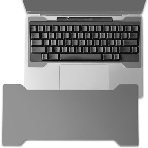 keybridg Compact Aluminum Keyboard Bridge for MacBook Pro/Air - Compact & Ergonomic Cover - Designed for 65% Keyboards - Laptop Computers - Saves Space & Looks Great (Meteor Gray)