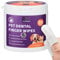 WALLZON Teeth Cleaning Finger Wipes for Dogs & Cats, Soft Pet Dental Finger Wipes for Dogs, Disposable Cat Tooth Cleaning Wipes, Gentle Dog Teeth Brushing Finger Wipes (50 Wipes, Finger Wipes)
