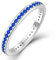 YL Ewigkeitring Stapelbare Ringe 925 Sterling Silber Saphir Geburtsstein Ring Verlobungsringe Memoire Ringe Schmuck Geschenke für Damen Mutter Freundin,Größe52