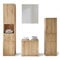 AUSTIN Badezimmermöbel Set in Artisan Eiche Optik, Wildeiche Optik FSC-zertifiziert - Modernes Badmöbel Set 4-teilig - 200 x 181 x 36 cm (B/H/T)