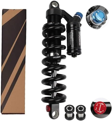 KLYso Einstellbarer Stoßdämpferkörper Downhill 190/210/240 Mm Mountain Rear Shocks Spring MTB Downhill Hydraulic 550lbs(200mm)