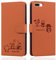 Butnyeoe for iPhone 7 Plus Phone Case, iPhone 8 Plus Wallet Case, Leather Magnetic Book Flip Protective Cover with Card Holder, Cute Cartoon Panda Orange