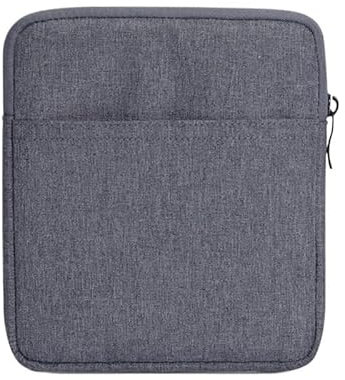 MQVQAUBST Custodia for e-Book Adatta for kobo Libra H20 7 Pollici eReader Sleeve Pouch Borsa Universale Antiurto con Cerniera(Dark Grey)