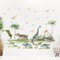 Großer Dinosaurier-Wandaufkleber, tropisches Tier, Dinosaurier, Kinderzimmer, Aquarell-Dinosaurier-Tapete, Wandkunst-Aufkleber für Baby-Schlafzimmer, Jungenzimmer, Wanddekoration, Heimdekoration, 120