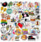 Musik Sticker Aufkleber 50 Stück Musiknoten Instrumente Wasserfeste Vinyl Stickers für Scrapbook Laptop Skateboard Koffer Helm (Musik)