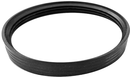 FIREFIX PISO Pelletofenrohr, 80 mm, schwarz, Dichtung
