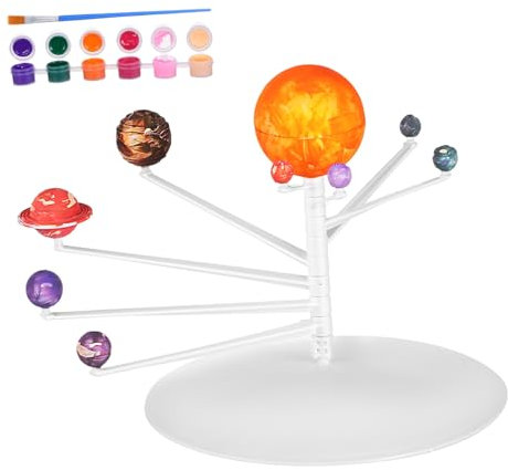GARVALON Sonnensystem-modellbausatz Für Kinder Planetenmodelle Wissenschaftsspielzeug DIY Bausatz Astronomie Projekt Solar System Ornament