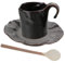 OUNONA 1 Juego Taza De Café y Plato Aislar Taza De Cerámica Con Platillo Tazas De Café Antiguas Coffee Cerámica
