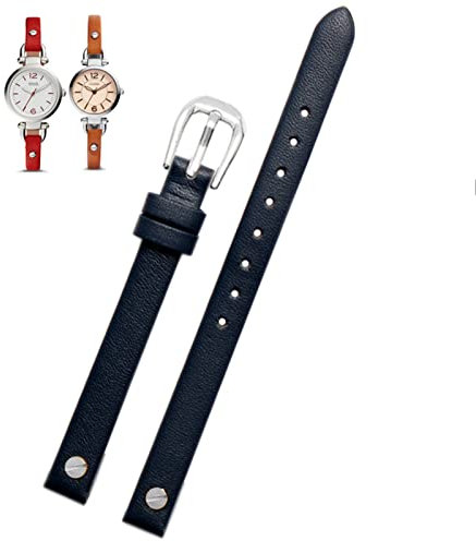 Mode echtes Leder -Uhrband für fossile ES4340 ES4119 ES4000 3745 3861 4026 Frauen Handgelenk 8mm mit Schraube