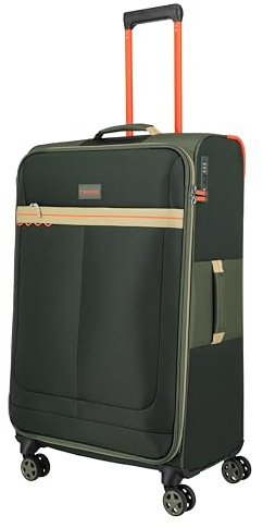 Travelite Weichschalenkoffer Color Craze Größe L, mit TSA Kombinationsschloss, 4 Doppelrollen, großer Reisekoffer aus Polyester, 46 x 77 x 30 cm, 3,4 kg, 86 L | TSA Kombinationsschloss, 4 Doppelrollen, Polyester, 46 x 77 x 30 cm, 86 L