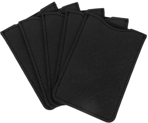 Hemobllo 5pcs Pu Comb Storage Pouch Lightweight Travel Comb Case for Men and Women Soft Protective Sleeve Suitable for Family and Seniors Black