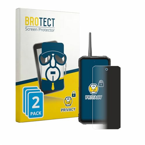 BROTECT 2 Stück Anti-Spy Blickschutzfolie für Hotwav Hyper 8 Ultra Privacy Screen Protector [Displayschutz-Folie, Sichtschutz, Blaulichtfilter]
