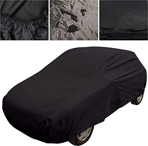 Black Small Breathable Full Car Cover for a Toyota Aygo - Indoors & Outdoors