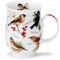 DUNOON Tasse Dawn Song Goldfinch - Glas, Rund, Klassiker, Transparent, 300 ml, Zuhause
