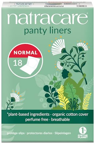 Organic & Natural Panty Liners,Normal Natracare 18 Liners Box