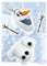 Komar - Disney - Deco-Sticker FROZEN OLAF - 50 x 70 cm - Wandtattoo, Wandsticker, Wandbild, Eiskönigin, Schneemann, Elsa - 14045h