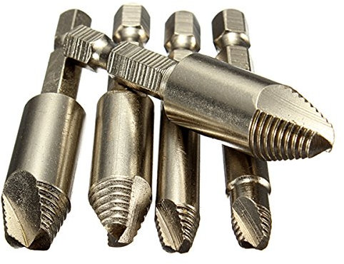 LEXPON Schraubenausdreher Stiftschraube Beschädigte Screw Extractor Out Remover 5-tlg