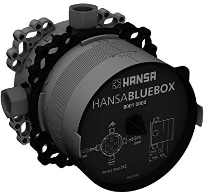 Hansa 80010000 Unterputz-Grundeinheit / Einbaukörper HANSABLUEBOX | Multifix-Befestigungssystem, eigensicher gegen Rückfließen im häuslichen Gebrauch, mit Vorabsperrung | Einbautiefe: 75 – 105 mm