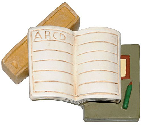 alles-meine.de GmbH 3 Stück 3-D Figuren - Hefte & Bücher - Miniatur/Schulheft - Tischdeko aus Kunstharz - Gilde Clown - zur Schuleinführung Einschulung Zuckertüte - Schul..
