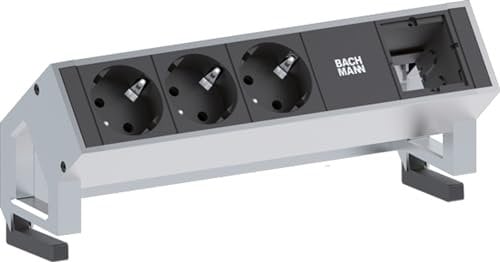 Bachmann 902400 902.400 DESK2 3X Schutzkontakt 1x ABD GST18, 120 V, INOX