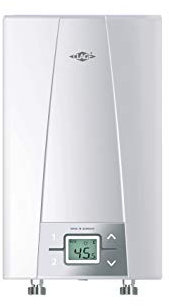 Chauffe-eau instantané CEX9 6,6 ou 8,8kW 230V installation sur plan raccords eau en bas Réf 2400-26238