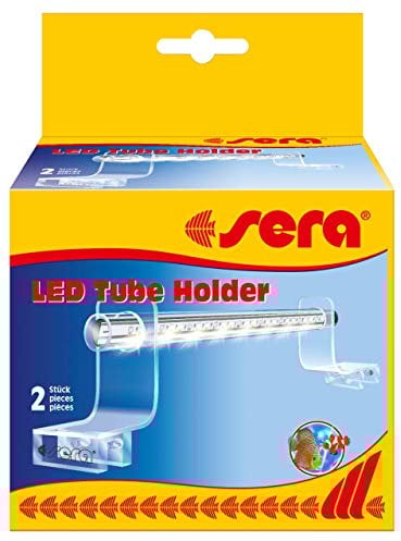sera LED Tube Holder Clear (2 St) - Acrylglashalterung zur eleganten Befestigung der sera LED X-Change Tubes über offenen Aquarien
