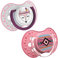 LOVI Dynamisches Schnuller 3-6 Monate, Silikon, BPA-frei, Indian Summer Kollektion, 2 Stück, Rosa