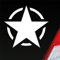 Auto Aufkleber US Army Stern USA Amerika America 10,2x9,7 cm Weiss Matt Sticker Heckscheibenaufkleber