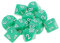 Sharplace 10 Stück DND Würfel für Rollenspiele, Polyedrische Würfel Dungeon and Dragons, Tischspielwürfel, 16 mm Acrylwürfel Puzzle Brettspielwürfel für Pathfinder DND RPG MTG D&D D10, Hellgrün