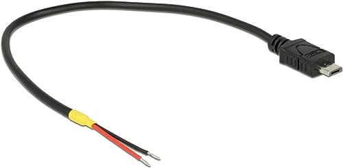 DeLOCK 0.15m, USB2.0 Micro-B - USB Kabel (USB2.0 Micro-B, 0,15 m, Micro-USB B, 2.0, Schwarz)